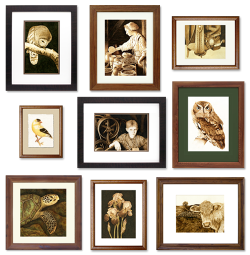 framed collage